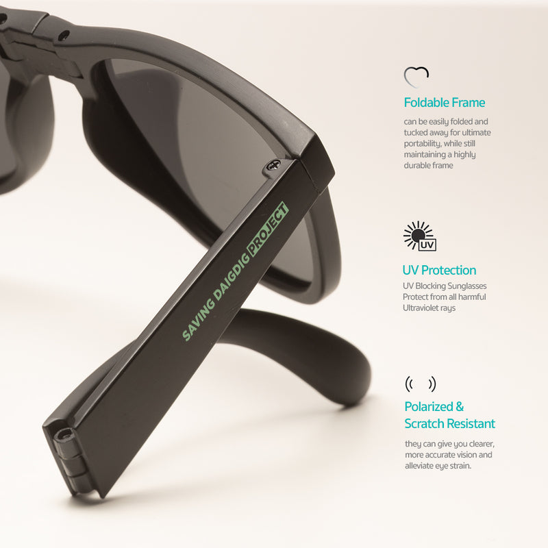 Earth Protector™ Foldable Eyewear - Matte Black